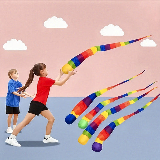 Rainbow Tail Comet Ball 🌈 Throw & Catch Foam Sports Ball for Kids & Adults Indoor & Outdoor Fun