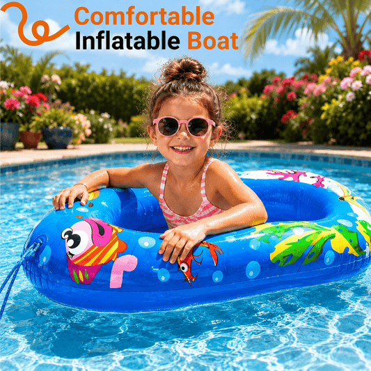 Inflatable Sea Life Kids Boat Pool Float