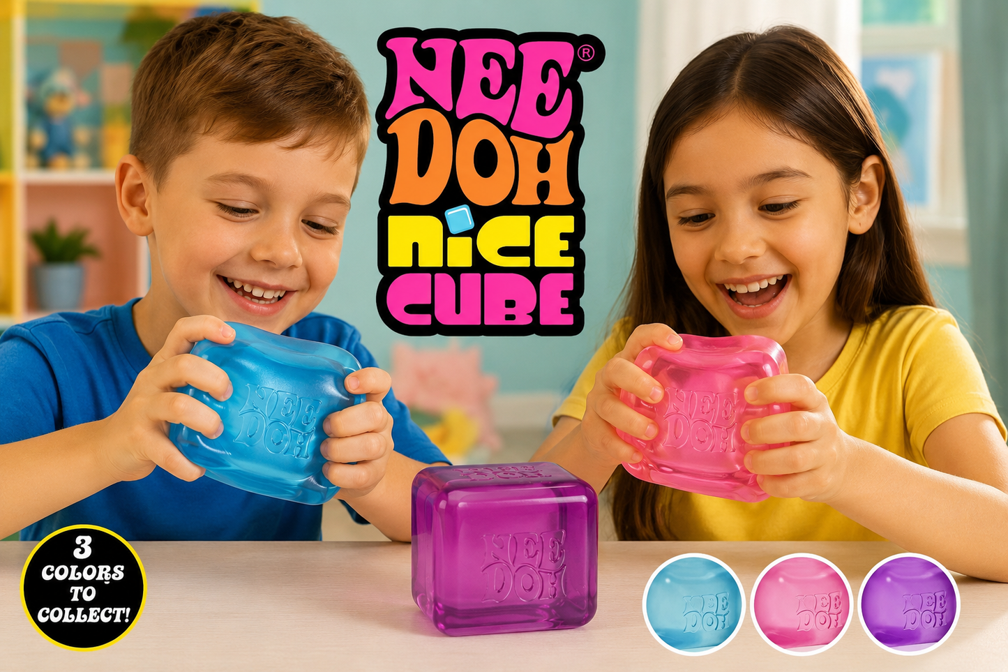 NeeDoh Niceberg – Squishy Ice Cube Fidget Toy