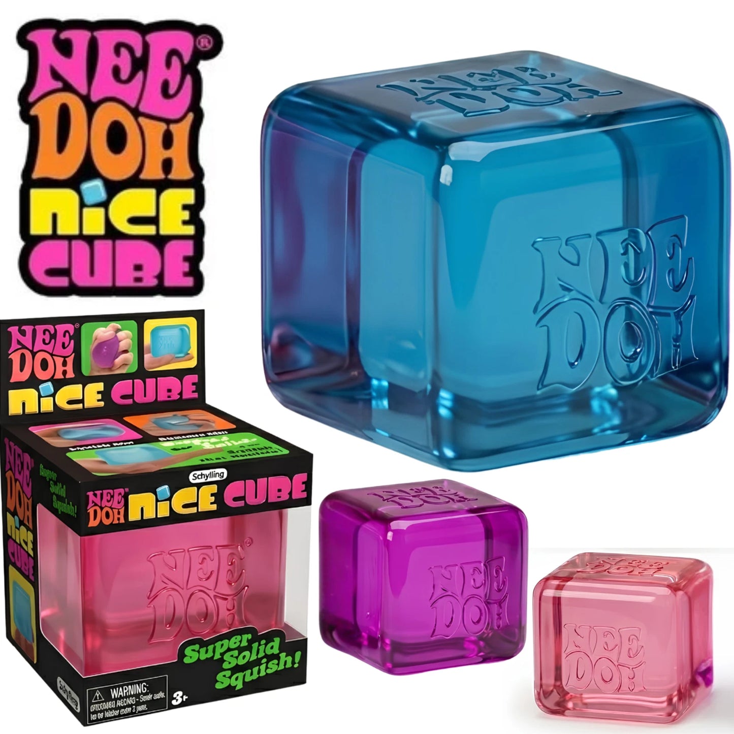 NeeDoh Niceberg – Squishy Ice Cube Fidget Toy