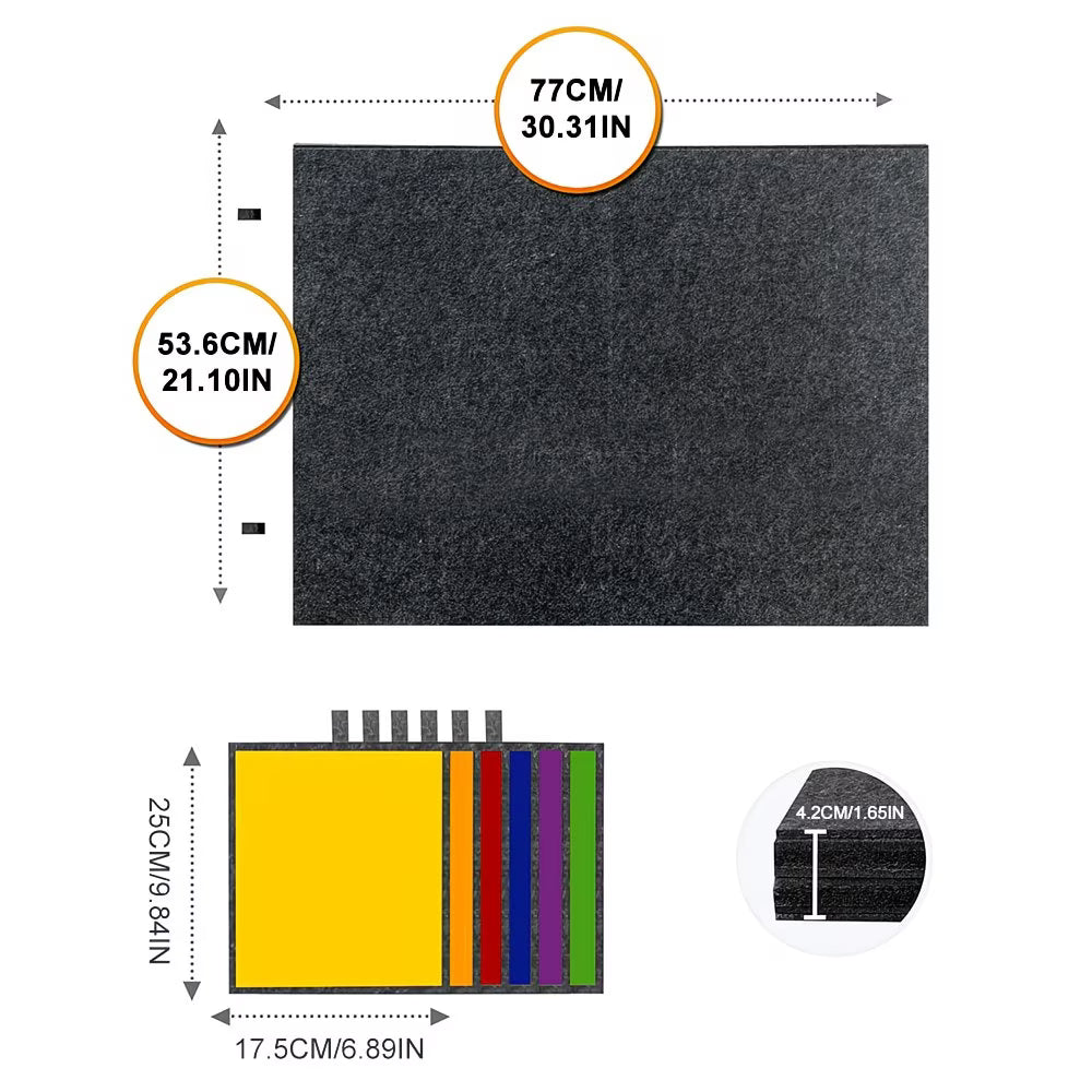 Premium Felt Jigsaw Puzzle Board — 6 Colour-Coded Drawers, Dustproof Cover & Tilt Stand | Up to 1000 Pieces