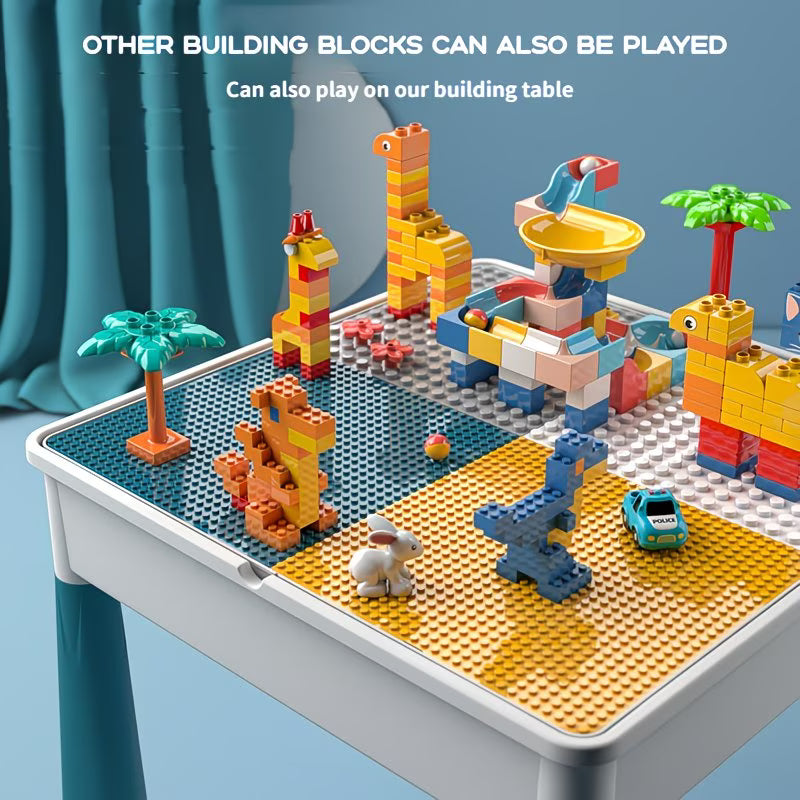 Kids Building Block Activity Table & Chair Set